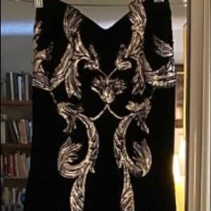 STUNNING CLASSIC BLACK VELVET STRAPLESS ‘JESSICA RABBIT’ GOWN